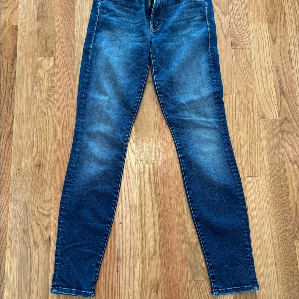 Mother Denim Skinny Jeans Size 26 Blue Mid Rise Stretch